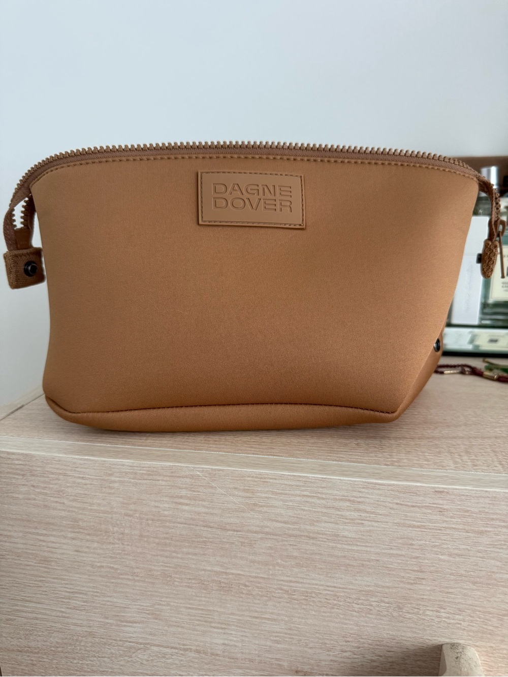 Dagne Dover Camel Tan Hunter Toiletry Bag - Picture 2 of 9